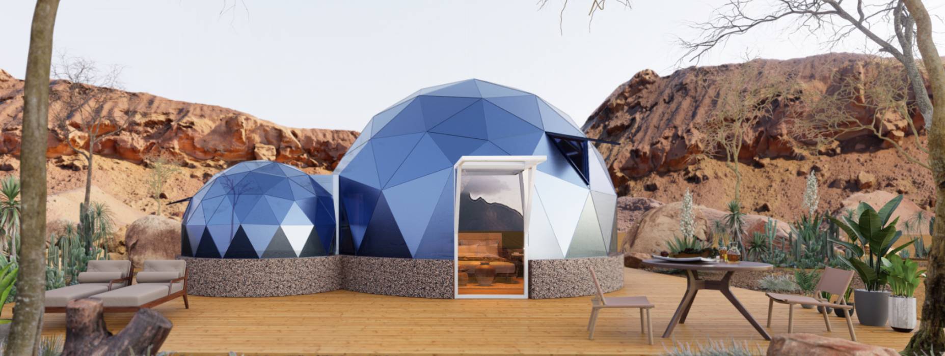 江川县球形智能光伏玻璃星空房